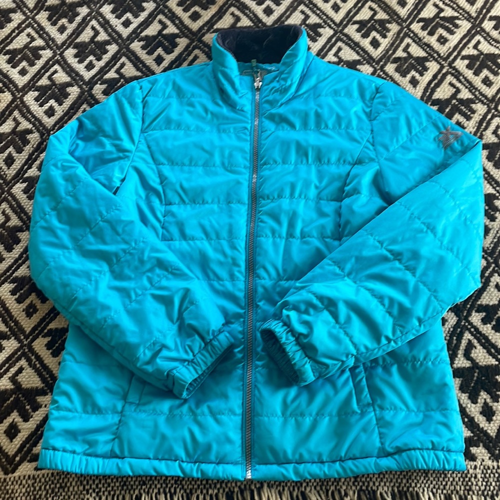 Zeroxposur Women's Puffy Jacket in Turquoise - Large
